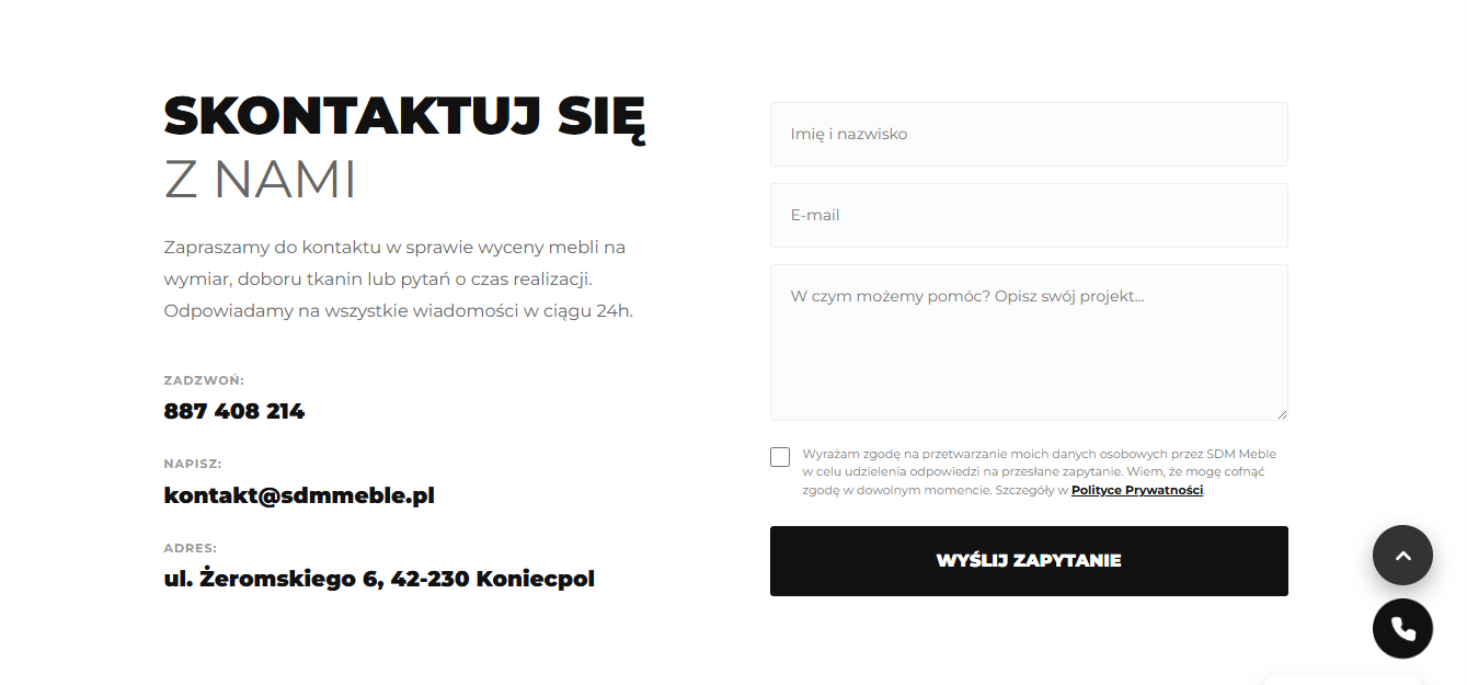 Formularz wyceny mebli i retusz zdjęć produktowych